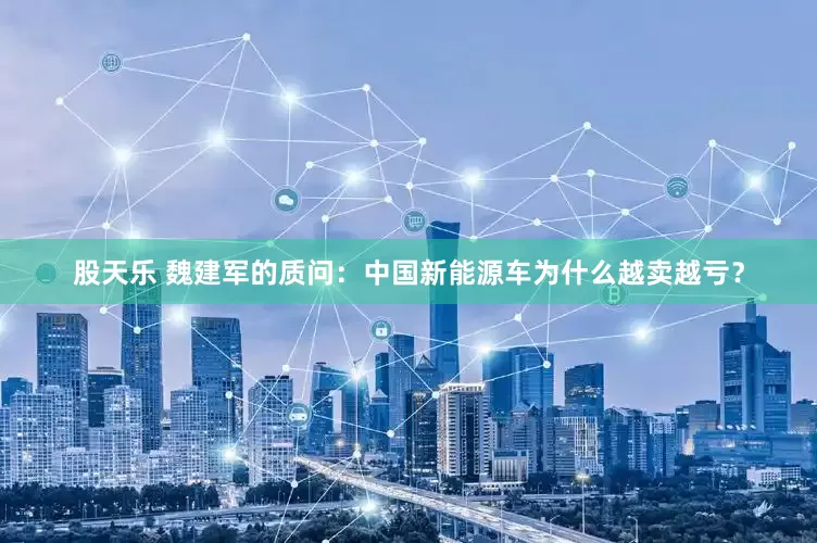 股天乐 魏建军的质问：中国新能源车为什么越卖越亏？